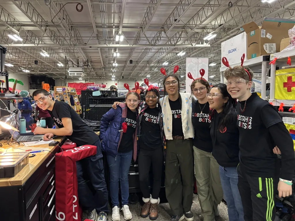 Our pit set up! More time for photos as the robot heads to the field.
